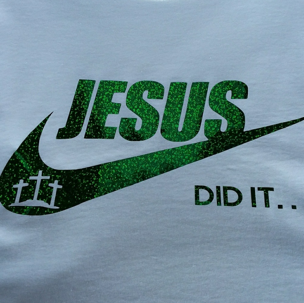 Jesus Did It Custom T Shirt Faith Based Shirt - Picture 2 of 2